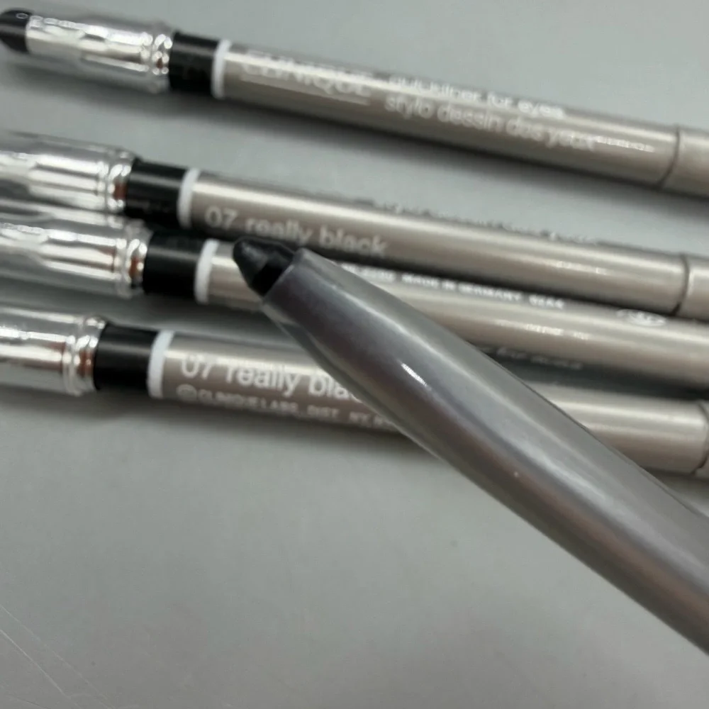 Lot of 5-Clinique Quickliner For Eyes Eyeliner Smudger 07 Really Black Full Size